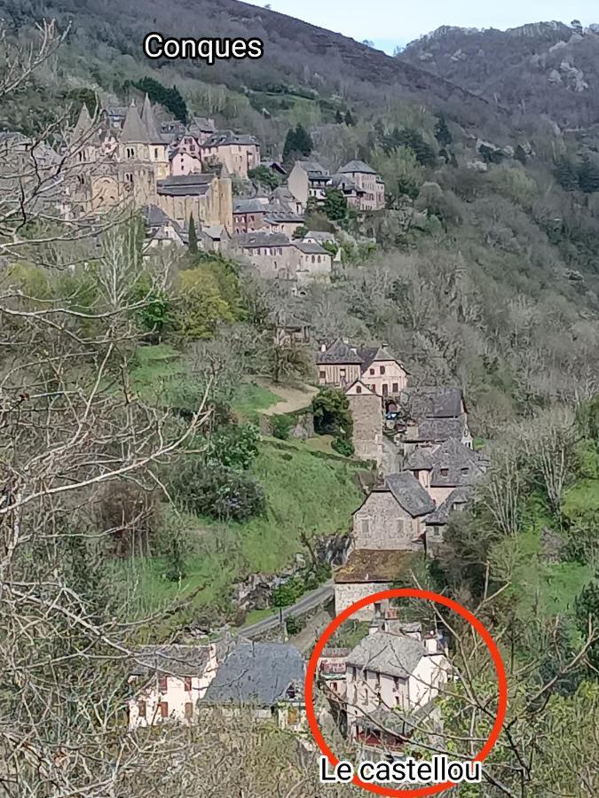 Le Castellou Bed and Breakfast Conques Exteriör bild